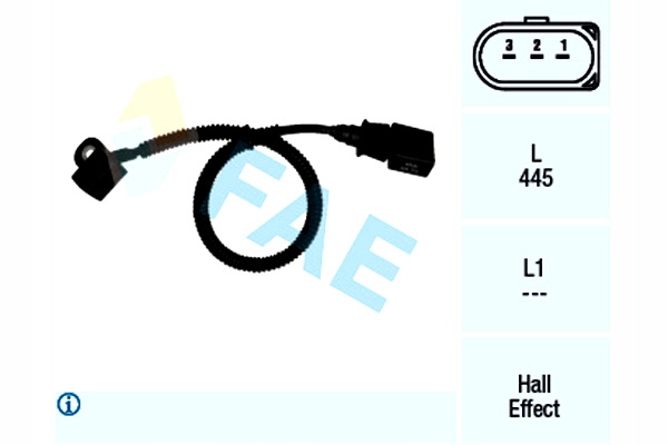 фото №12, Датчик оборотов вала коленчатого fae 79164 038957147