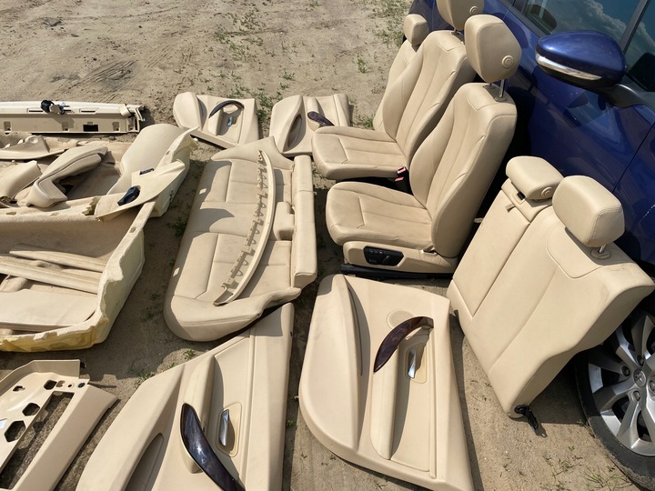 фото №11, Bmw f30 сидіння електричний. комплект сидіння диван світла шкіра обшивки оббивка