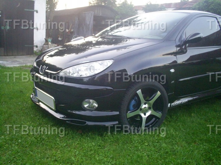 фото №3, Спойлер накладка бампера перед peugeot 206 ver1 tfb тюнинг