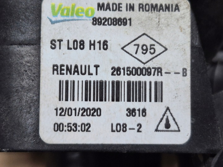 фото №10, Dacia sandero iii 3 duster clio iv megane iv trafic iii галоген левое правое