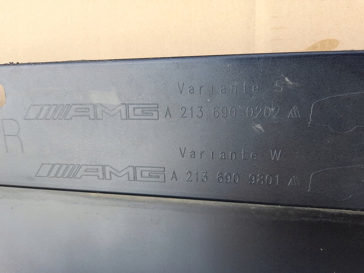 фото №7, Комплект права + ліва планка порогова поріг mercedes w213 amg синій 595