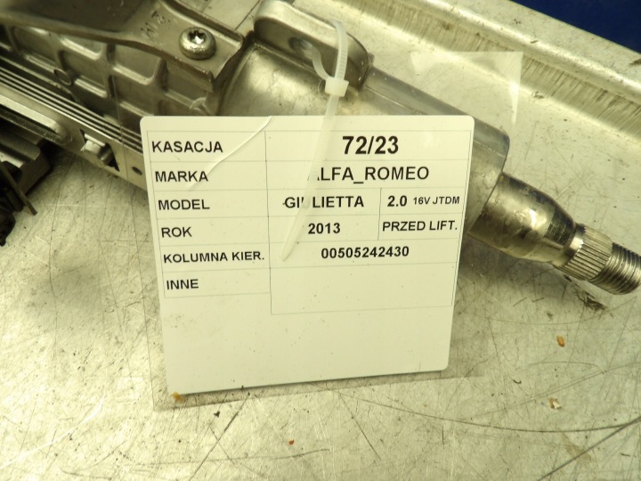 фото №4, Alfa giulietta рульова колонка oem номер 00505242430