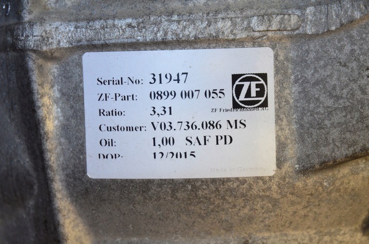 фото №6, Міст зад audi q7 sq7 4m 4.0 tdi v03736086hh 3.31