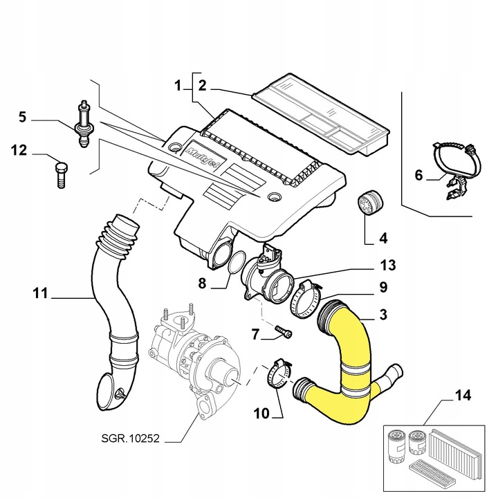 фото №2, Шланг труба интеркулер alfa romeo fiat
