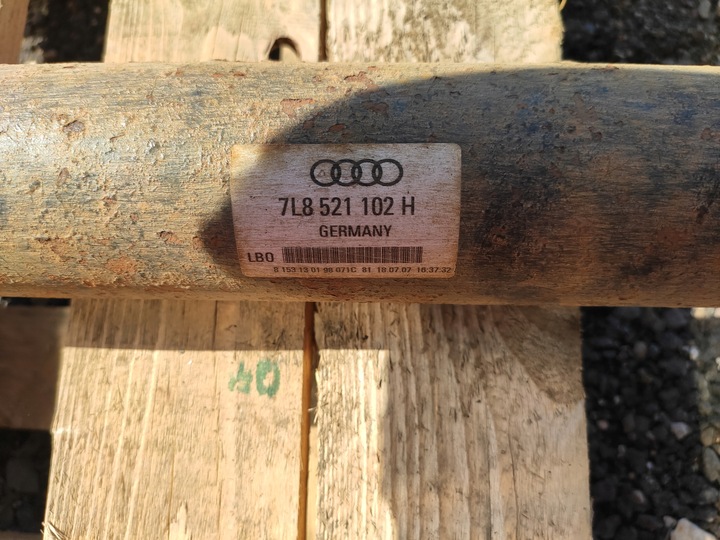 фото №12, Audi q7 4l 4.2tdi wał приводной поддержка кардан исправный оригинал 7l8521102h