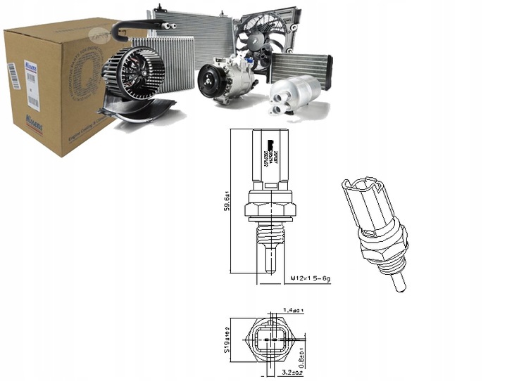 фото №1, Датчик температури рідини охолоджуючої ds ds 3 ds 4 ii ds 7 citroen