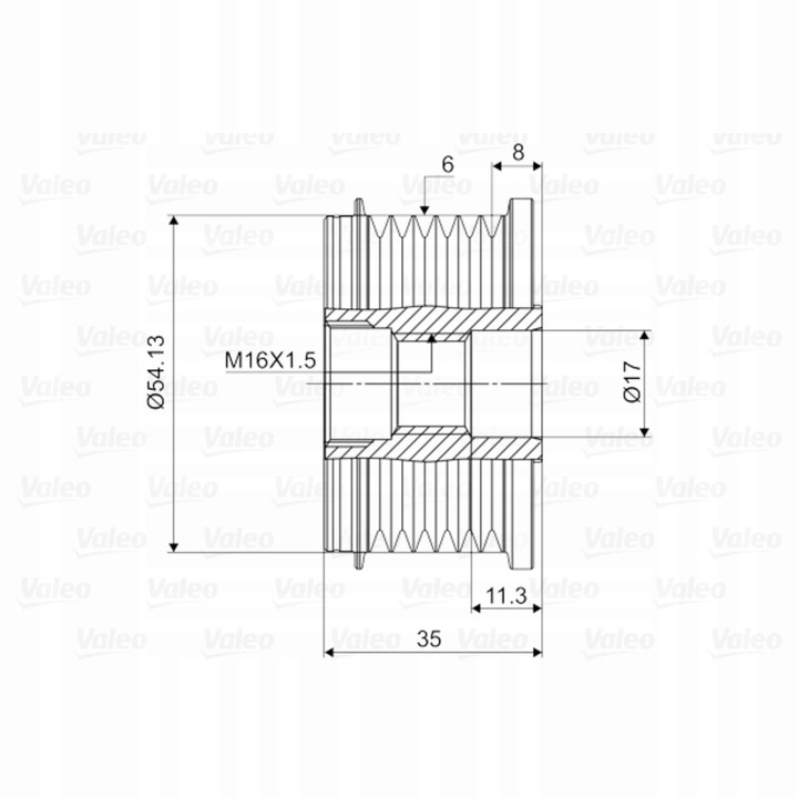 фото №14, Зчеплення генератора psa citroen c1, c2, c3, c4,