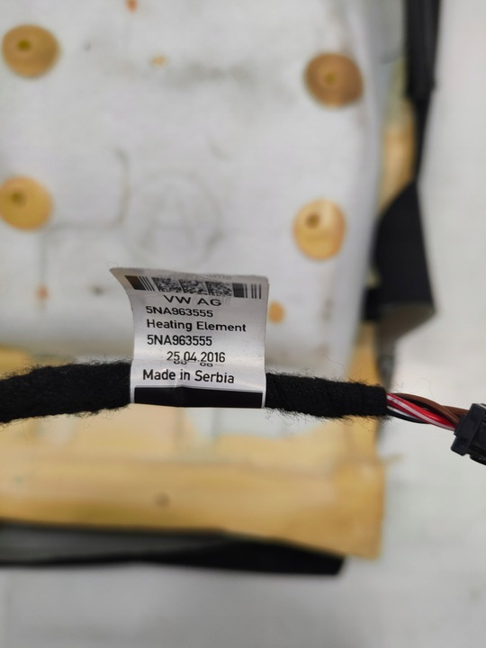 фото №7, Tarraco сидіння килимок нагрівальна сидіння перед переднє обшивка лівий 5fj881375