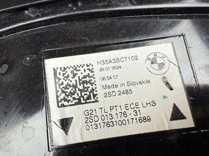 фото №7, Крышка зад задняя лампы бампер do bmw 3 g21 lci рестайлинг c68