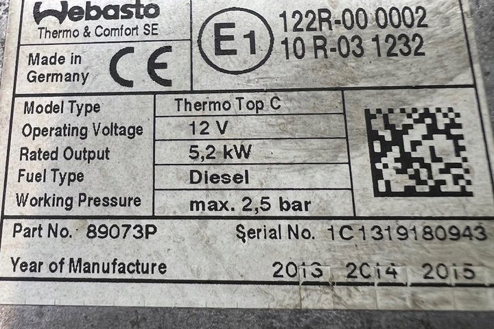 фото №7, Вебасто bmw 3 touring e46 66724c 2.0l дизель 110kw 2001