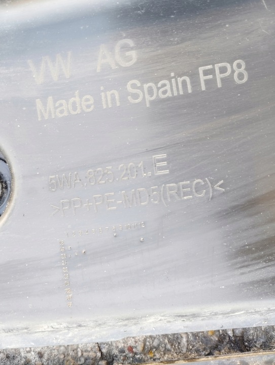 фото №5, Vw golf viii защита шасси 5wa825201d 5wa825202e