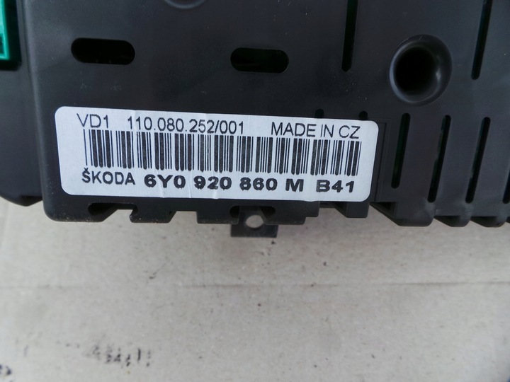 фото №6, Спідометр  прилади skoda fabia i 1.2 6y0920860m
