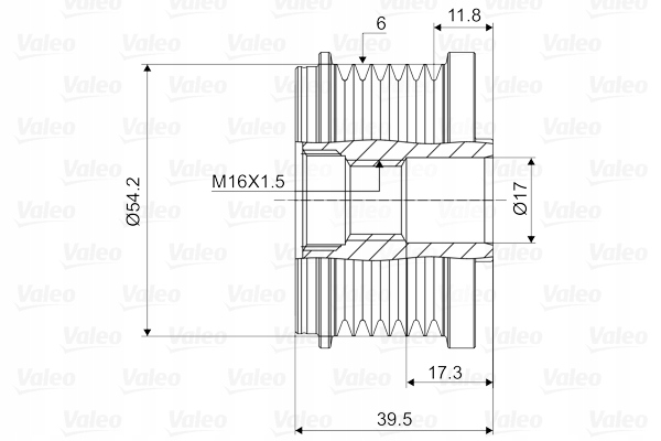 фото №11, Valeo 588062 генератор - зчеплення jednokierunkowe