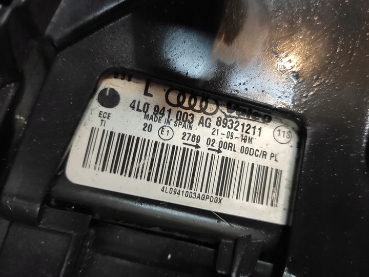 фото №15, Audi q7 4l рестайлинг лампа перед ксенон led левая lub правая uk оригинал