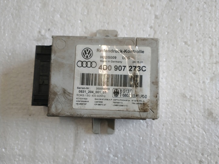 фото №1, Модуль давления шина audi a6 c5 a8 d2 4d0907273c