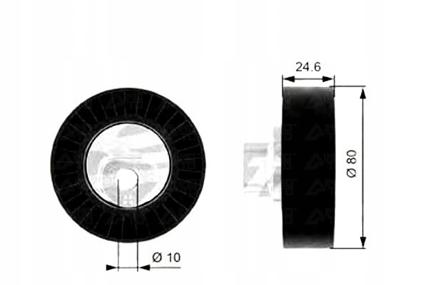 фото №1, Ролик ремінь стрічка klinowy gates +подарунки