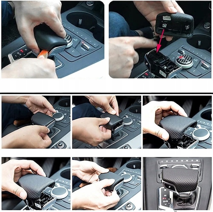 фото №13, Накладка na gałkę зміни коробки передач audi a4 s4 b9 2017-2024 a5 s5 b9 2017-2024