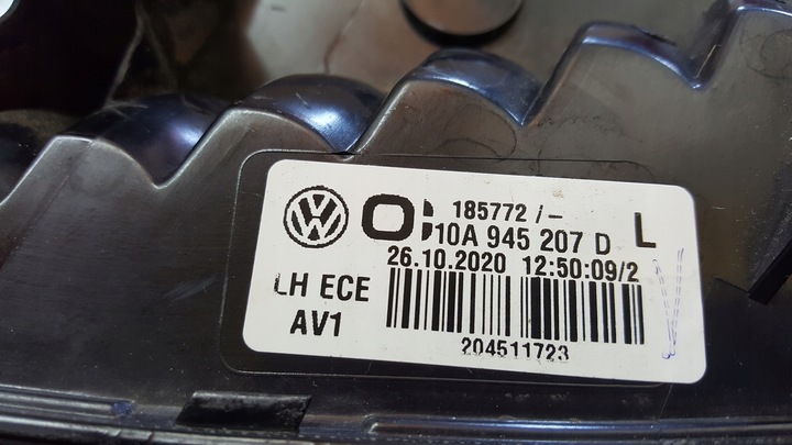 фото №12, Лампа led левый зад vw id.3 10a945207d демонтаж