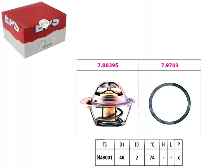 фото №1, Термостат ford 74c focus 1,4 ,16 98- eps