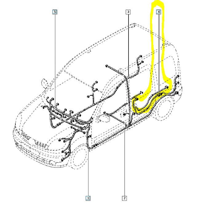 фото №8, Джгут провід renault kangoo i оригінальний номер 7700345362