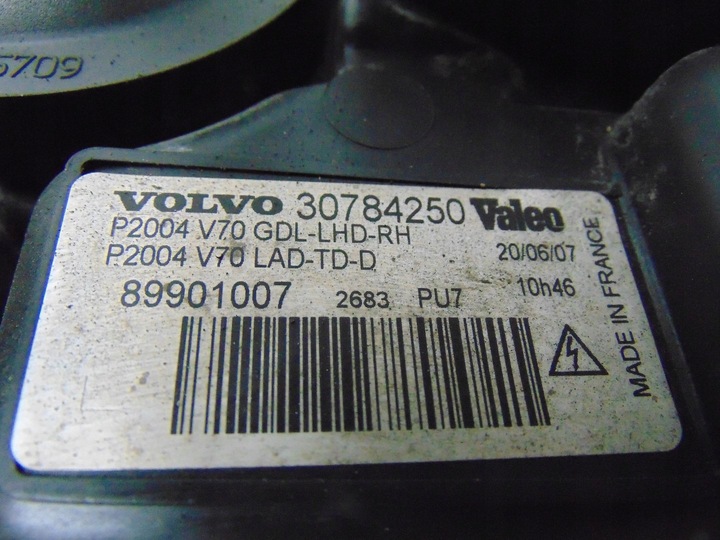 фото №14, Лампа права перед ксенон volvo v70 ii рестайлінг 30784250 європа