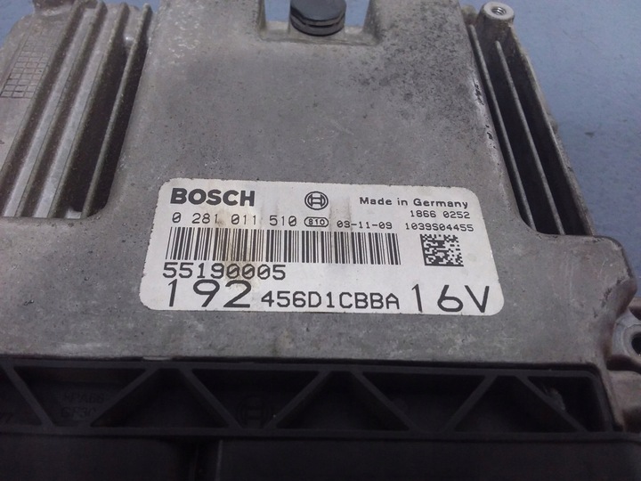 фото №6, Fiat stilo i 1.9 jtd комп'ютер блок керування двигуна 0281011510 55190005