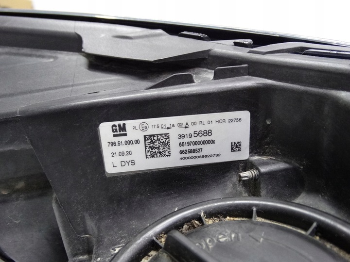 фото №16, Opel astra k v рестайлінг 19-22 лампа ліва повний led 39195688 оригінальна
