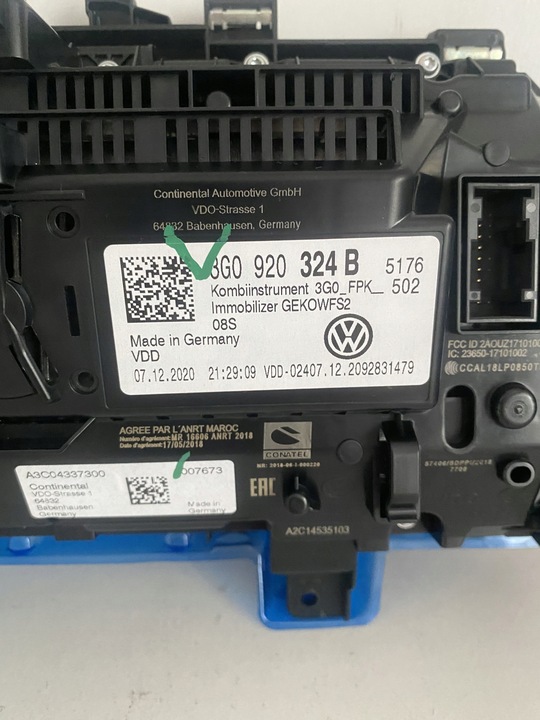 фото №10, Vw arteon passat tiguan спідометр  3g0920324b 37668km