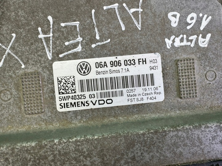 фото №14, Компьютер набор стартовый иммобилайзер старт seat altea xl 1.6 mpi 8v 04-