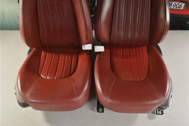 фото №7, Maserati 4200 сиденья кожаные бордовый электрик l+p