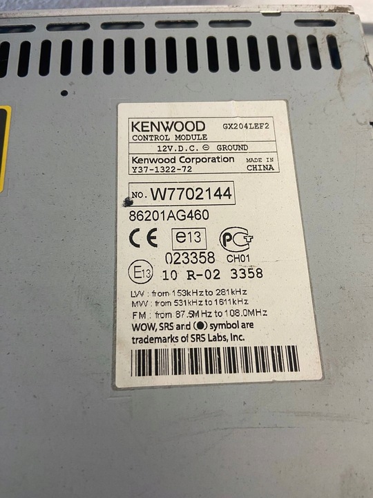 фото №8, Радио subaru legacy iv bp 86201ag460