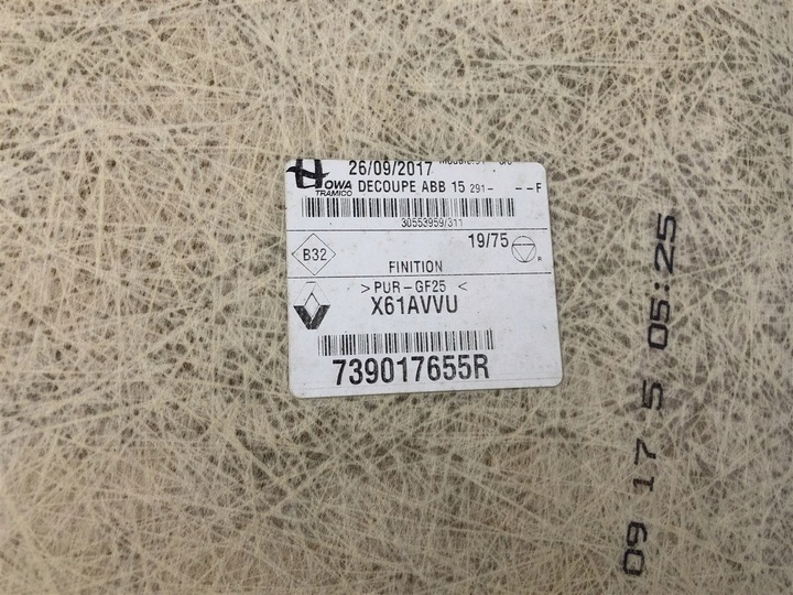 фото №6, Потолок renault kangoo ii iii рестайлинг 13-18r.