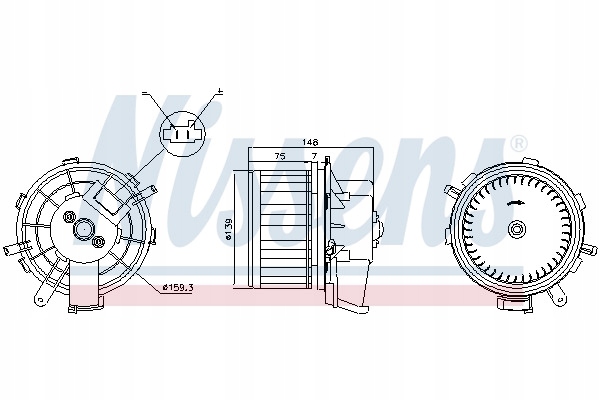 фото №8, Вентилятор інтер'єру - повітродувка [ nissens ] 87292