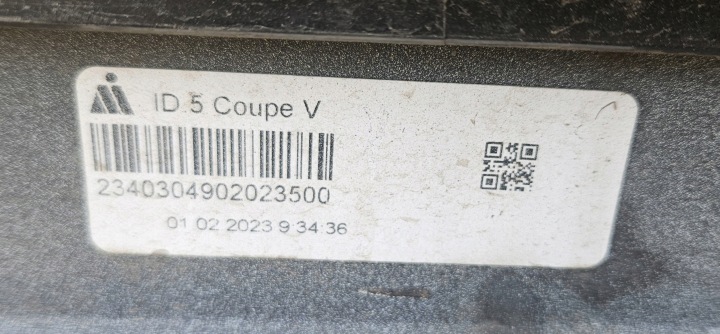 фото №10, Бампер перед pdc vw id5 + накладка решётка 11e853677 s9r