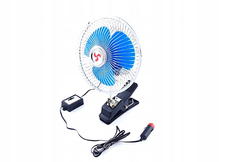 фото №2, Кліпса 12v вентилятор вентилятор автомобільний поворотний