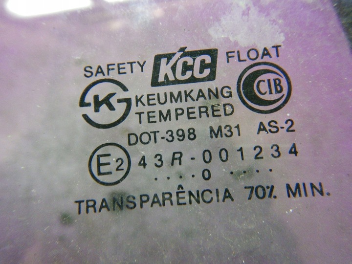 фото №2, Hyundai atos prime 97-02 стекло дверная дверь левый зад левая малый треугольная