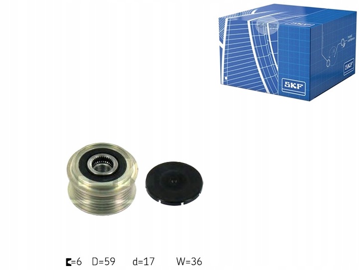 фото №1, Колесо ременное генератора ford 1,8tdci focuc 01- skf