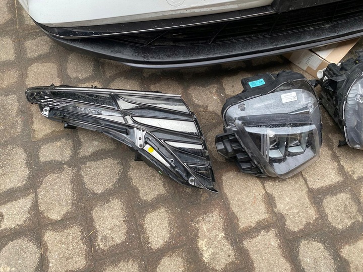 фото №10, Бампер капот лампа pas комплектний перед hyundai tucson iv 2020 рік гібрид