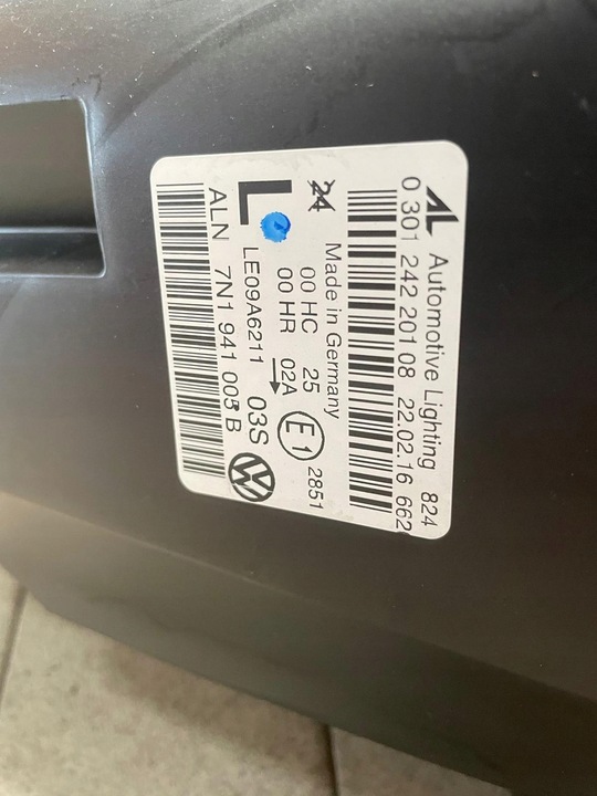 фото №7, Лампа фара левая правая sharan ii состояние b.dobry 7n1941006b 7n1941005b