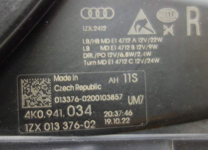 фото №13, Audi a6 c8 2018- повний led 4k0941034 комплектні лампи перед передні