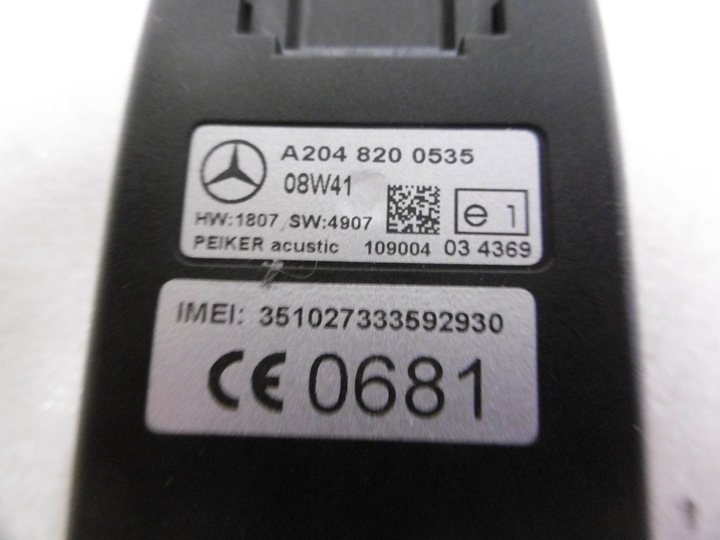 фото №5, Mercedes c-klasa w204 - модуль блютуз