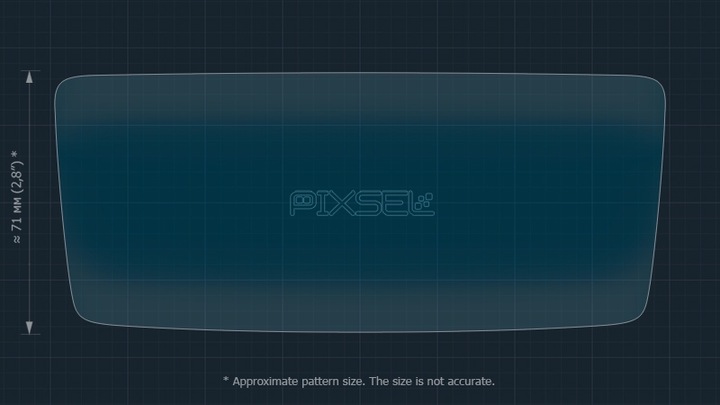 фото №5, Защитные стекло pixsel na панель кондиционера задней zeekr 001 - 7.1“ 2024 -