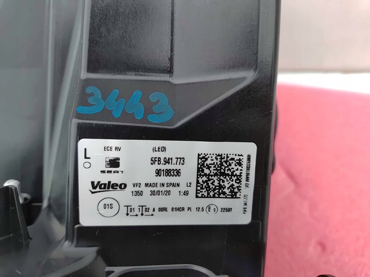 фото №13, Seat leon iv 18- лампа ліва перед передня повний led нова оригінальний номер 3443