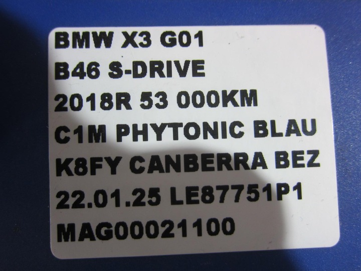 фото №9, Bmw x3 g01 s-drive балка подвешивание передней подрамник 6891261 31106891261