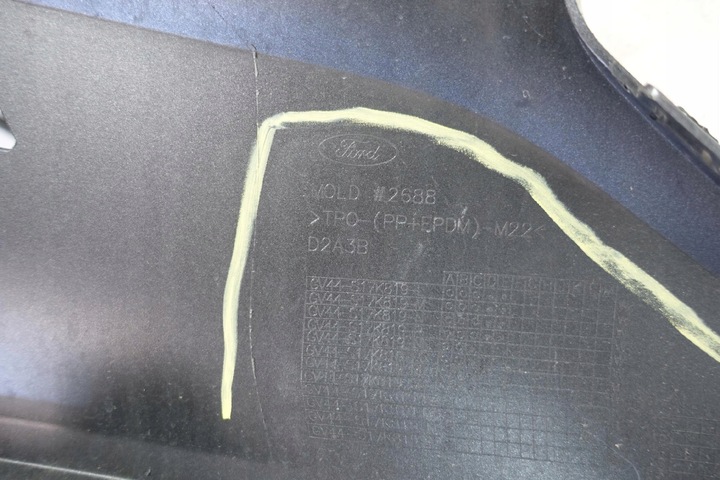 фото №12, Ford kuga mk2 рестайлінг st-line 2016- бампер перед переднє gv44-s17k819-l