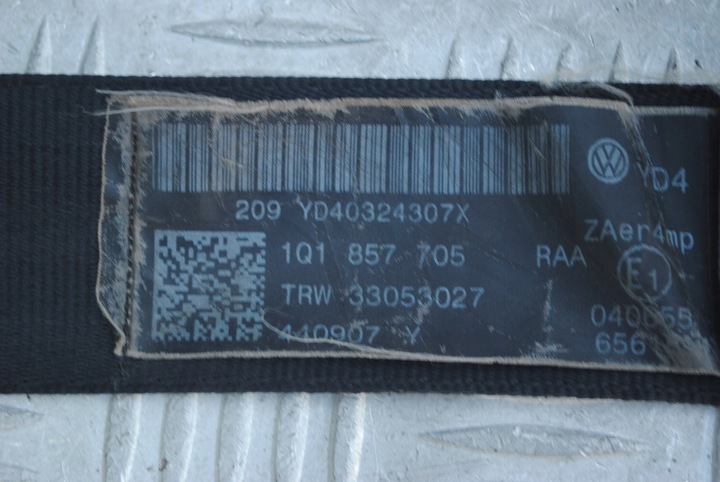 фото №5, Ремни безопасности перед комплект 1q1857705, 1q1857706 vw eos