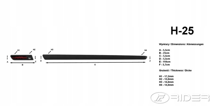 фото №8, Fiat 500 планки бічні