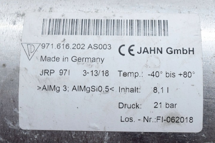 фото №6, Porsche panamera 971 бак воздуха 971616202 2.9 бензин 324kw 2018