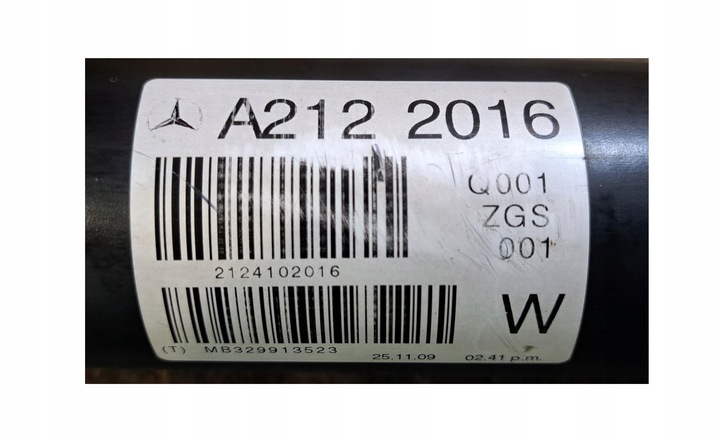 фото №11, Mercedes w212 sedan 2.2cdi wał приводной a2122016