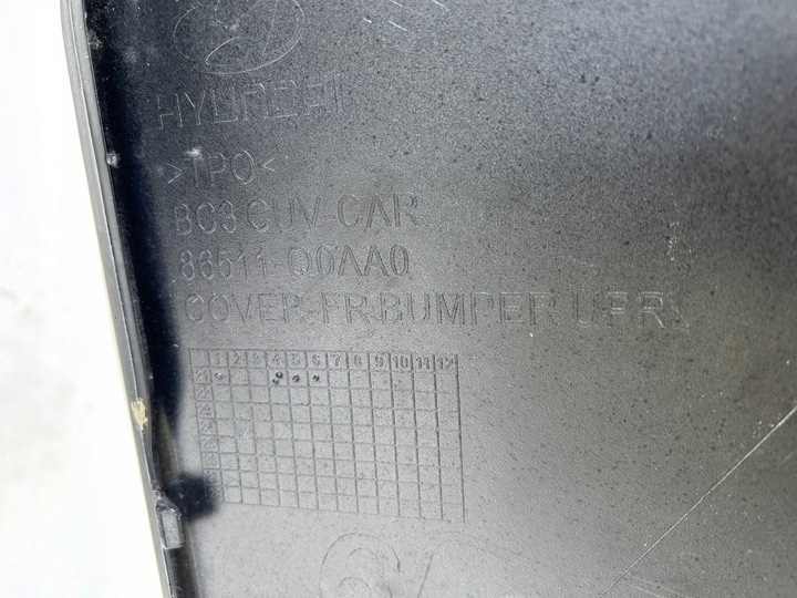 фото №16, Hyundai bayon бампер перед 86511-q0aa0 оригінал решітка радіатора